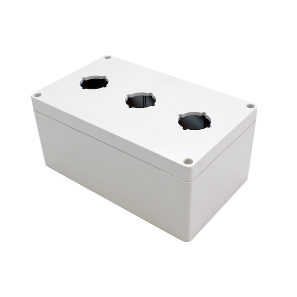 3 hole, 30.5mm, Pushbutton Enclosureosure, Polycarbonate